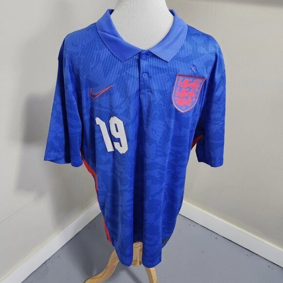 England‎ 2020-2021 Football Shirt Soccer Jersey Nike #19 Mason Mount Sz XL
